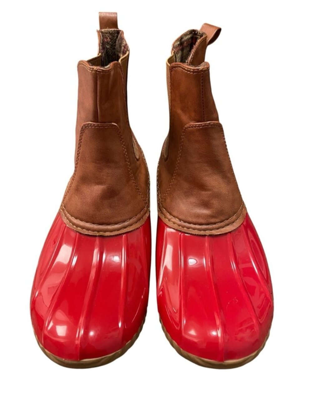 Yoki Women's Red Dylan Duck Rainboots